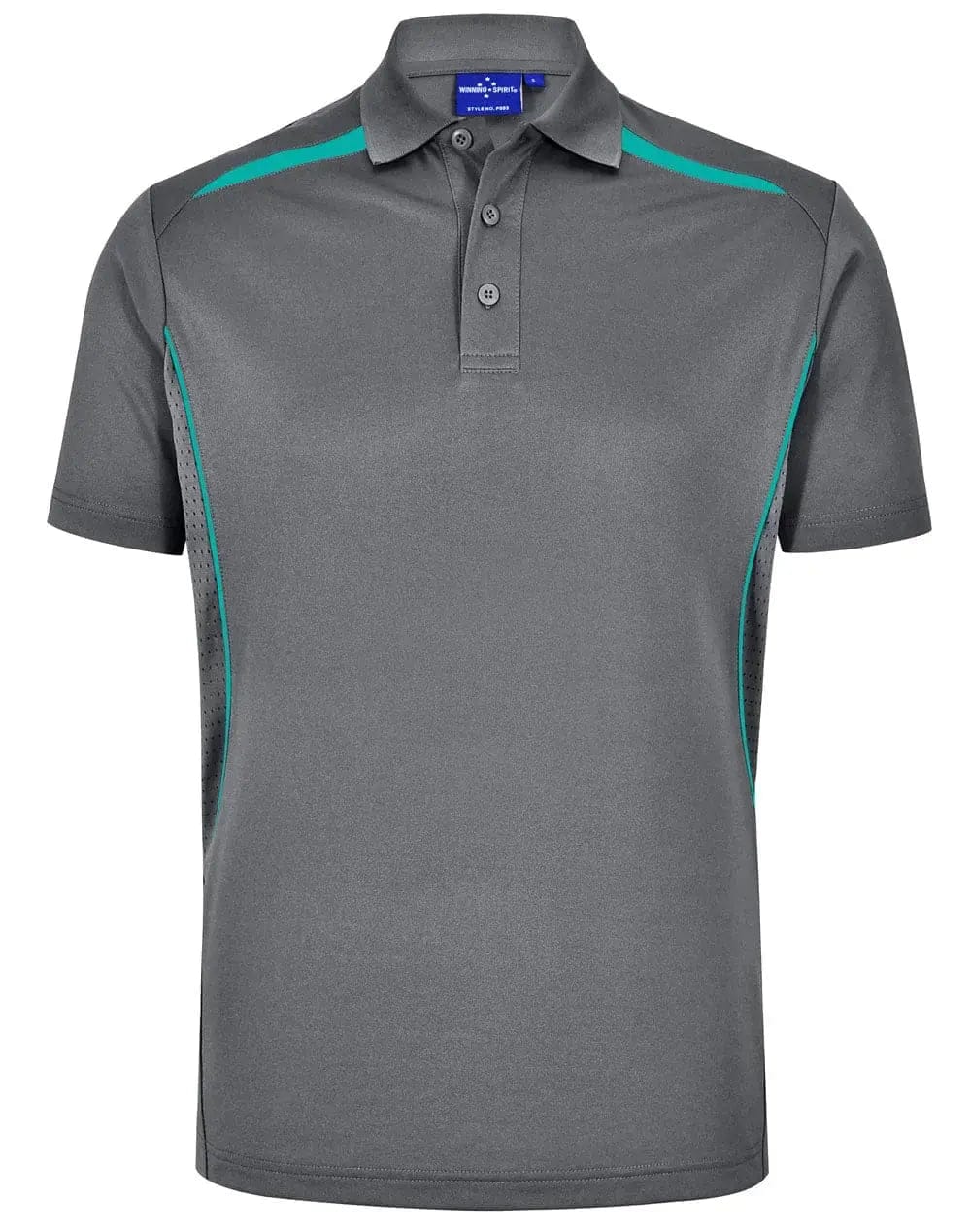 Winning Spirit Men's Sustainable Poly-Cotton Contrast Polo PS93